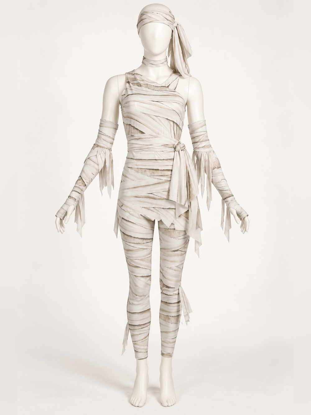 Way to Celebrate Women’s Mummy Halloween Costume Set Small 4–6